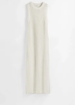 Ärmelloses Midikleid aus Seidenmischung