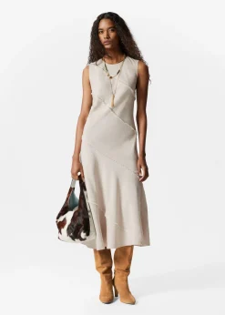 Ärmelloses Midikleid in A-Linie