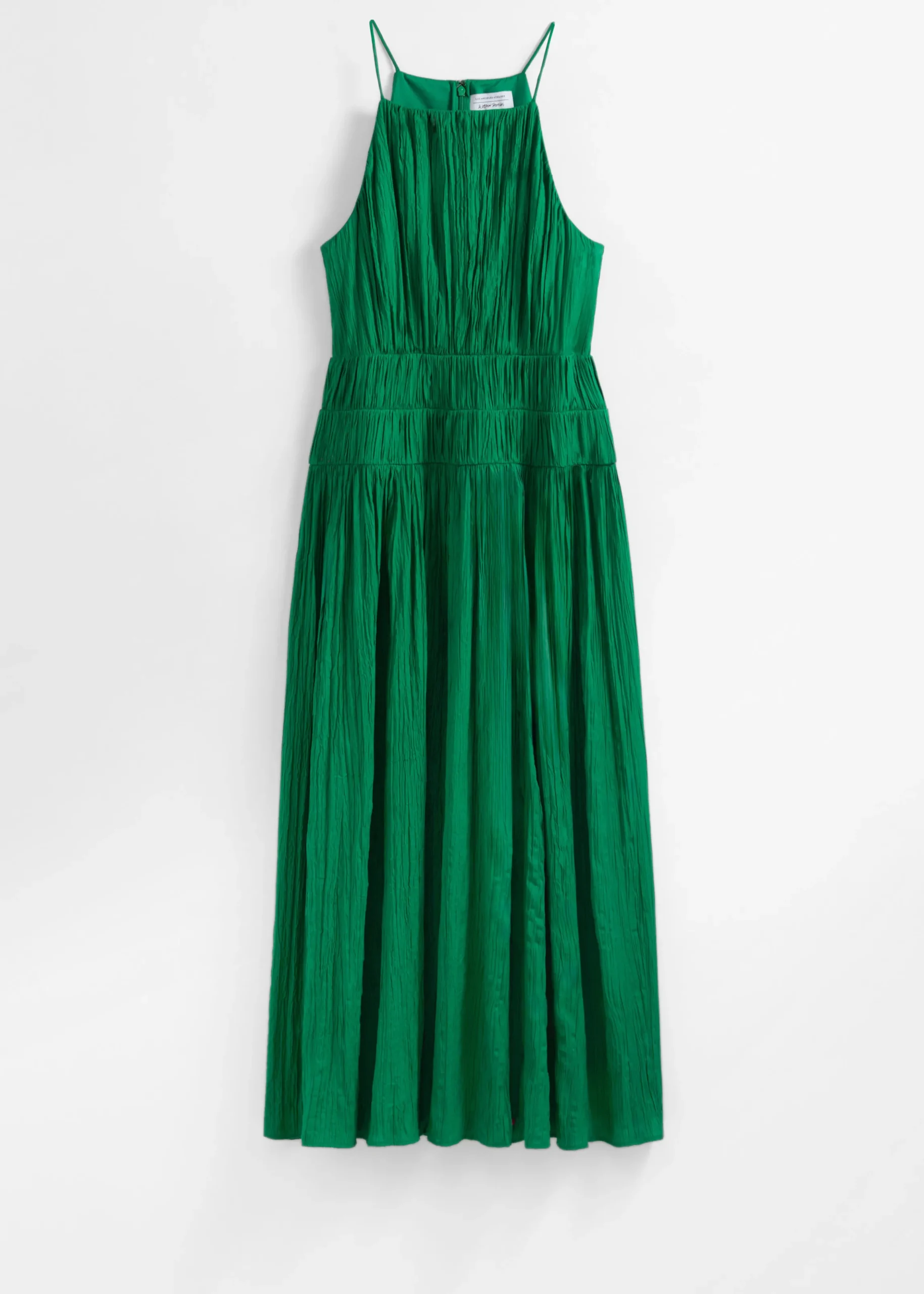 Ärmelloses Midikleid mit Raffungen