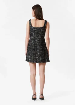 Ärmelloses Minikleid aus Tweed