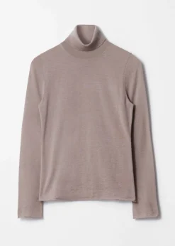 Rollkragenpullover aus Merinowolle