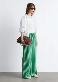 Satinhose mit Kordelzugbund