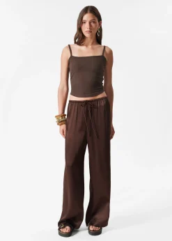 Satinhose mit Kordelzugbund