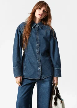 Schmal zulaufendes Jeanshemd