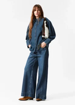 Schmal zulaufendes Jeanshemd
