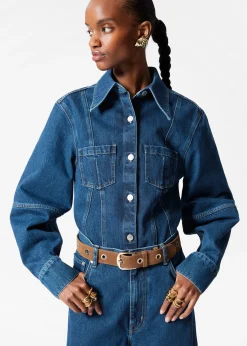 Schmal zulaufendes Jeanshemd