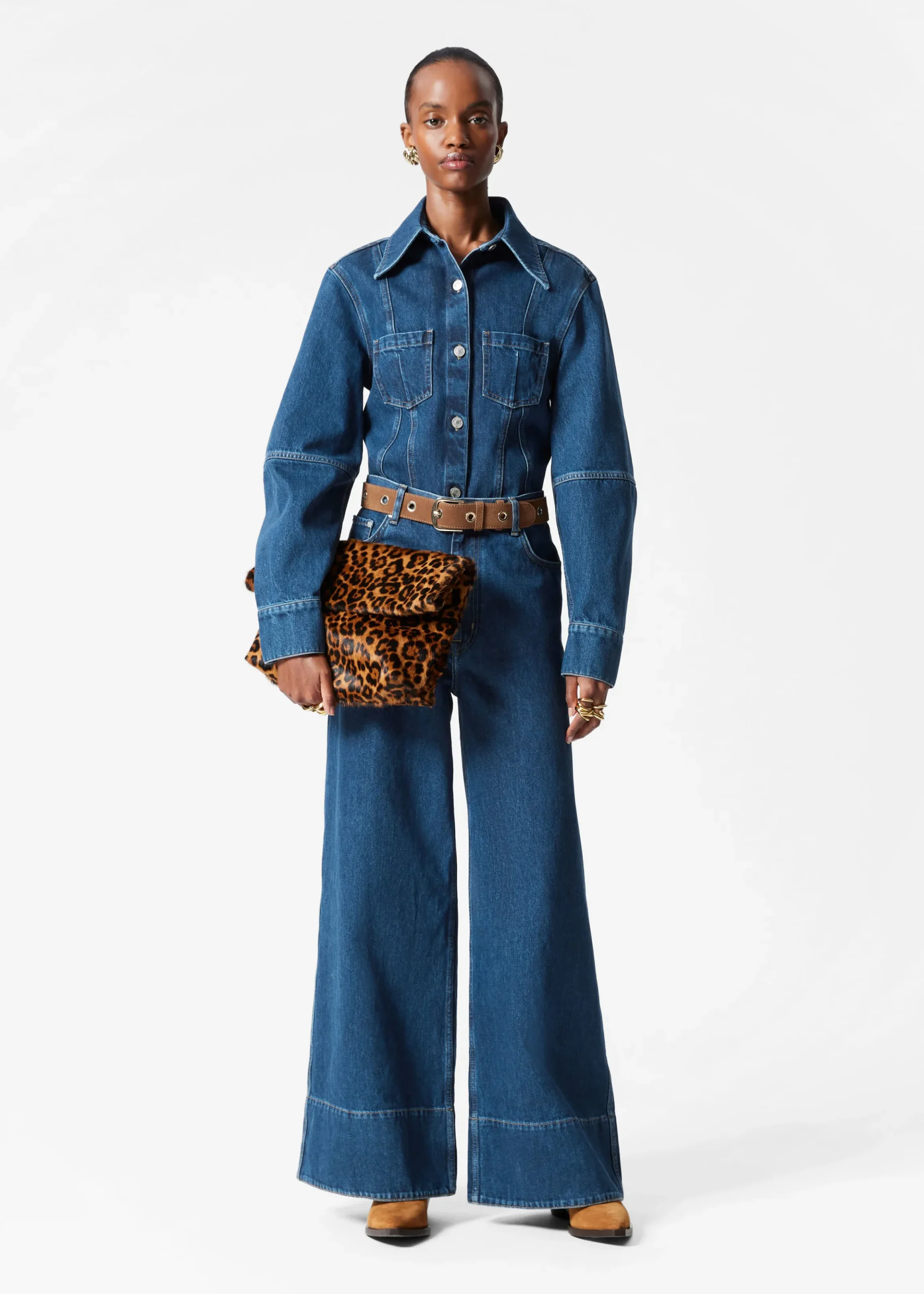 Schmal zulaufendes Jeanshemd
