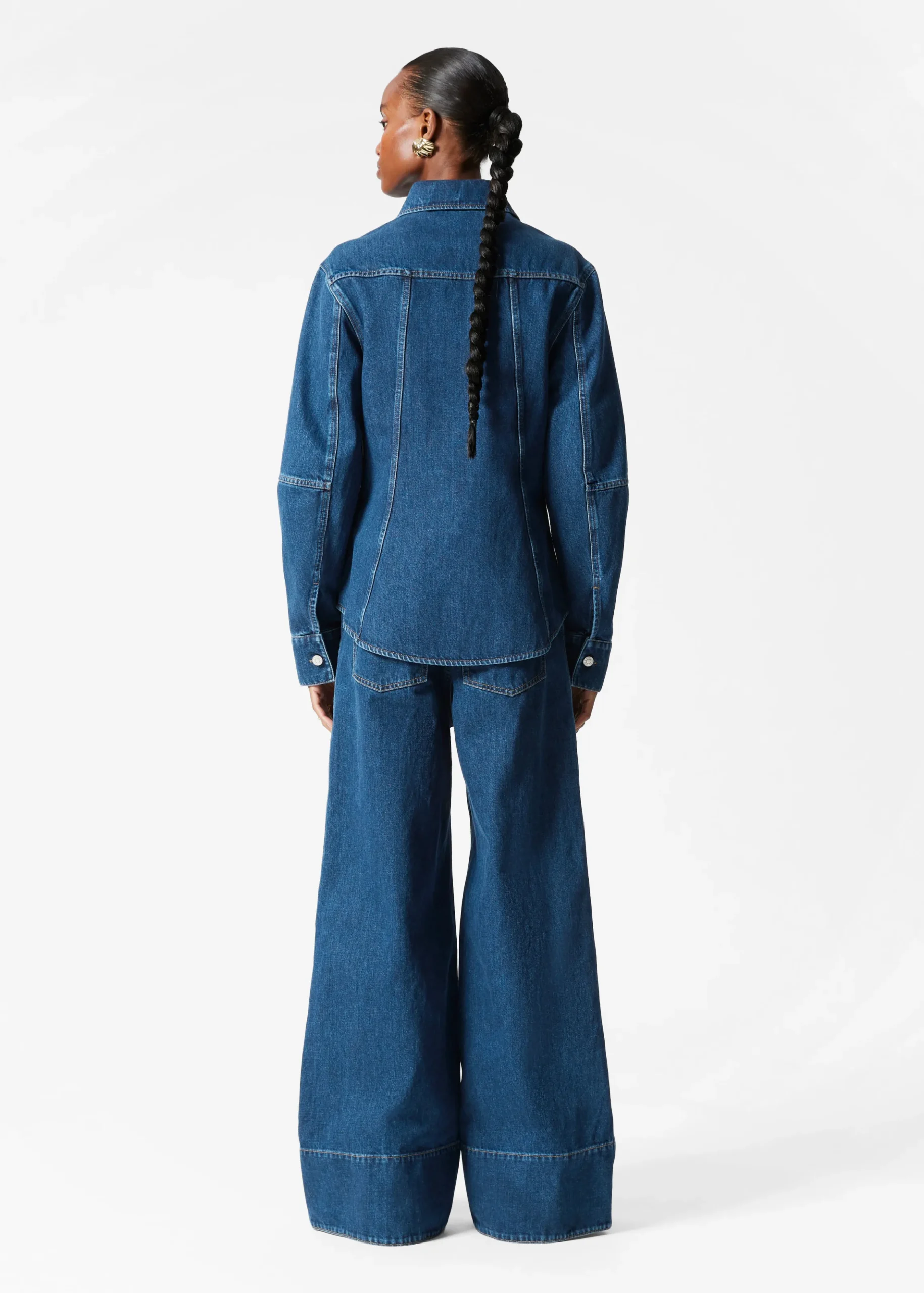 Schmal zulaufendes Jeanshemd