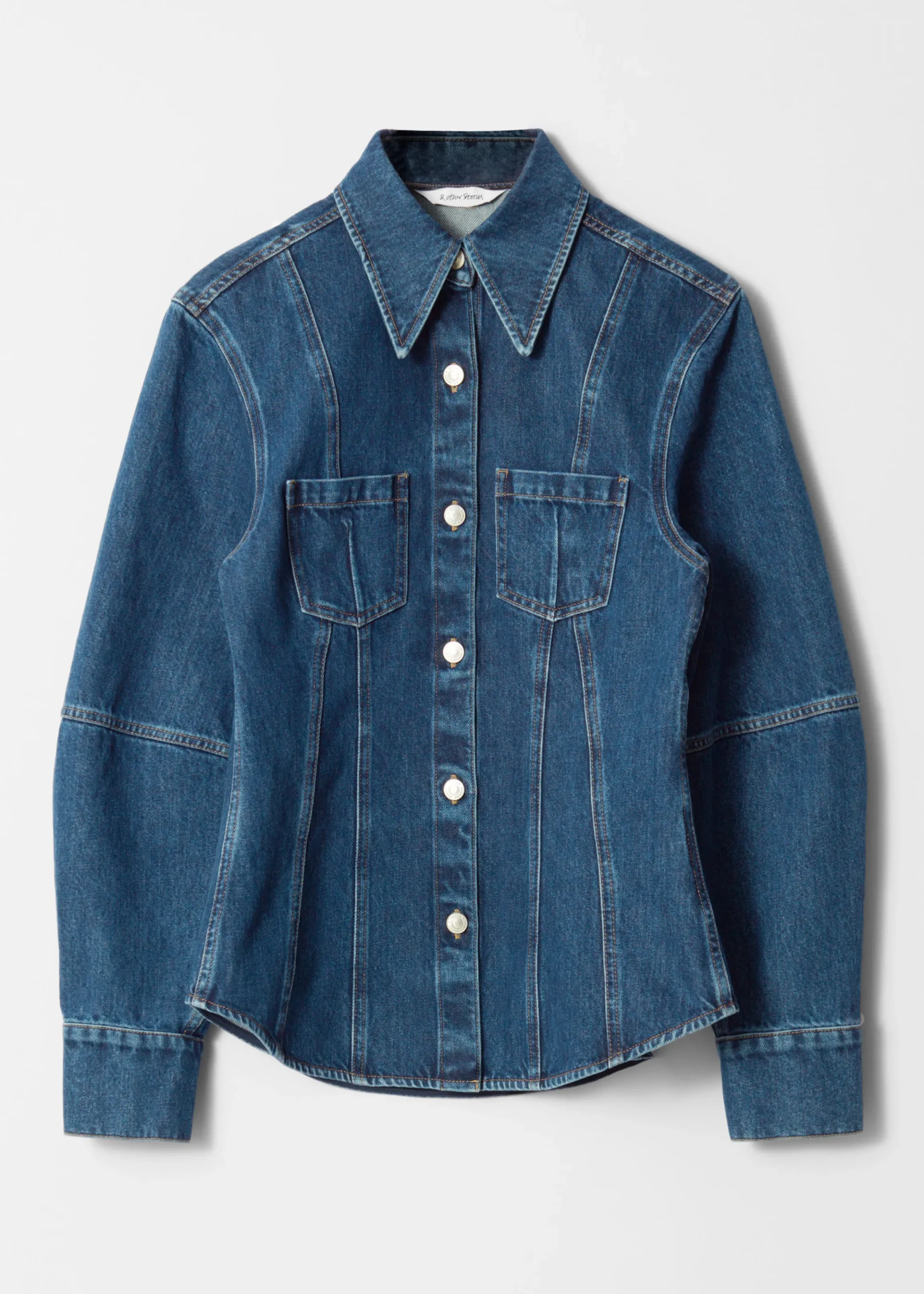 Schmal zulaufendes Jeanshemd