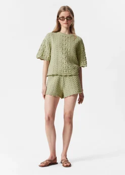 Shorts aus Pointelle-Strick