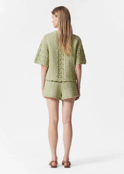 Shorts aus Pointelle-Strick