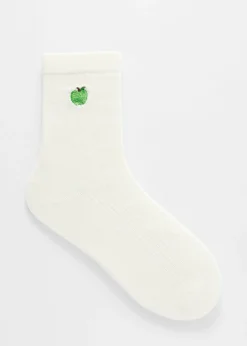 Socken mit Dinosaurier-Stickerei