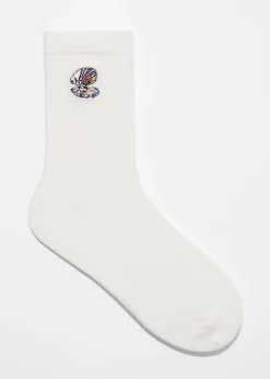 Socken mit Dinosaurier-Stickerei