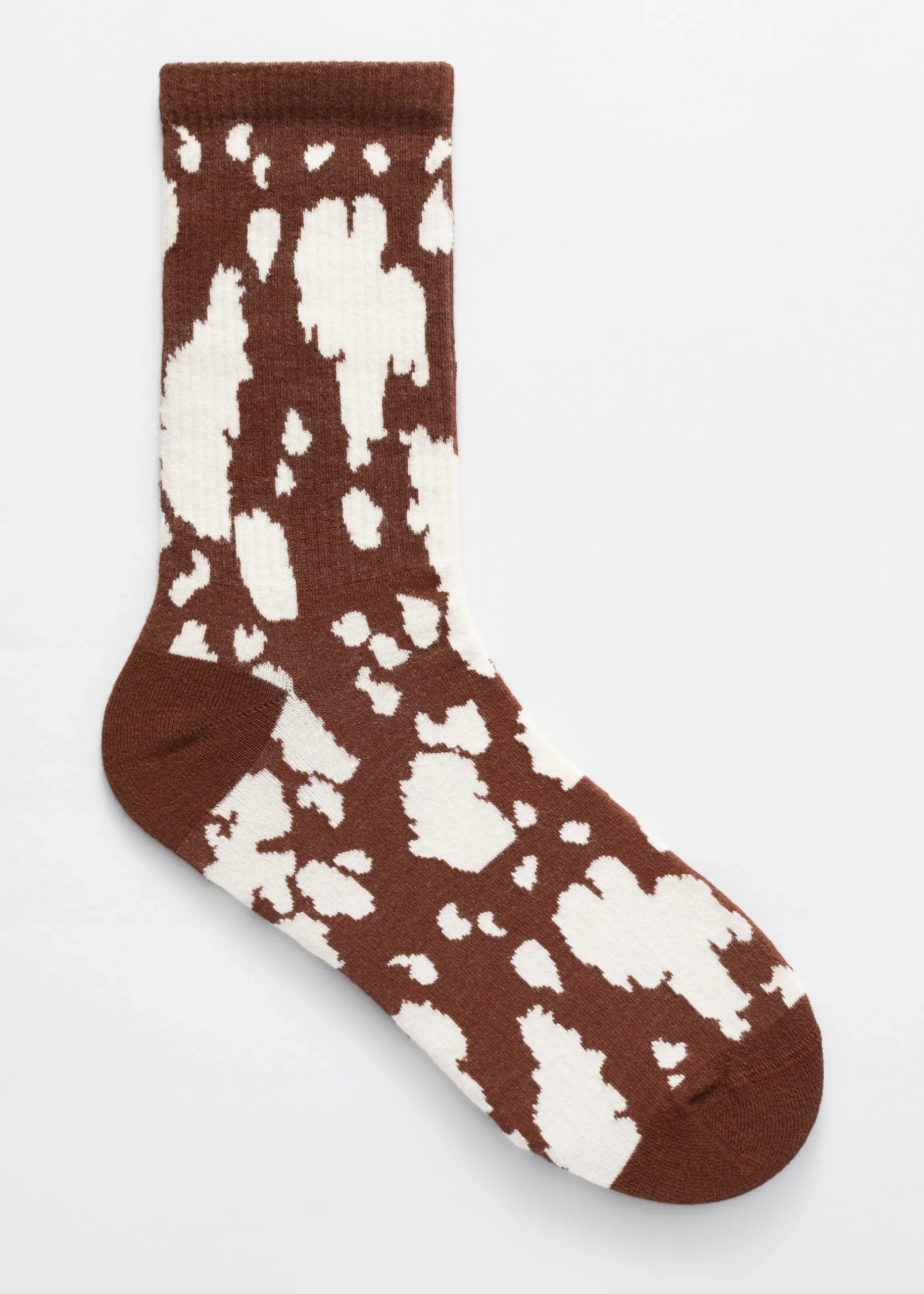 Socken mit Kuhmuster