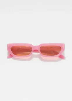 Sonnenbrille mit schmalem Rahmen aus Acetat