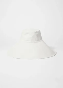 Sonnenhut aus Baumwolle mit breiter Krempe