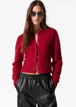 Strickjacke aus Alpaka-Mix