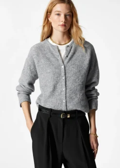 Strickjacke aus Alpaka-Mix