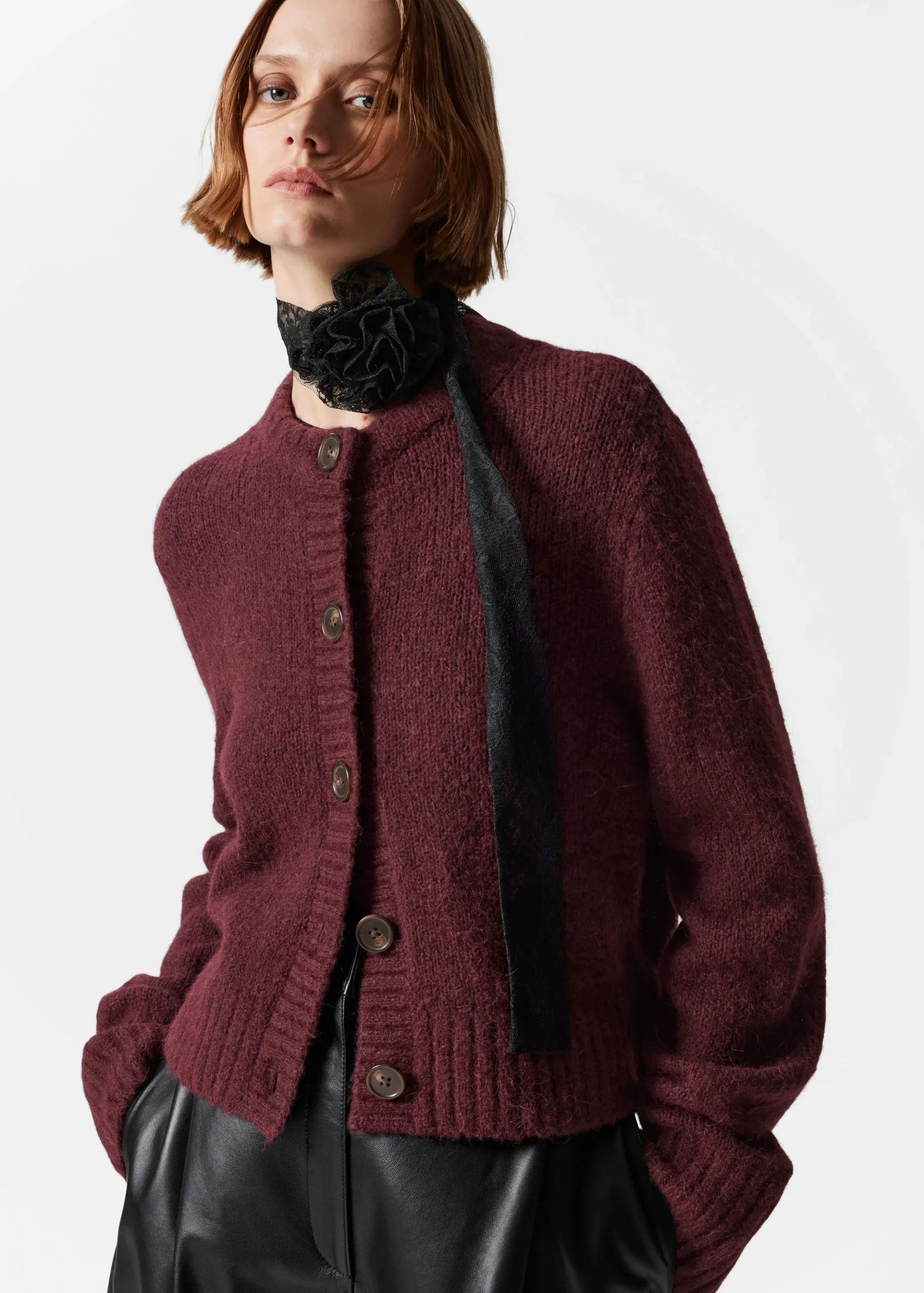 Strickjacke mit Knopfleiste