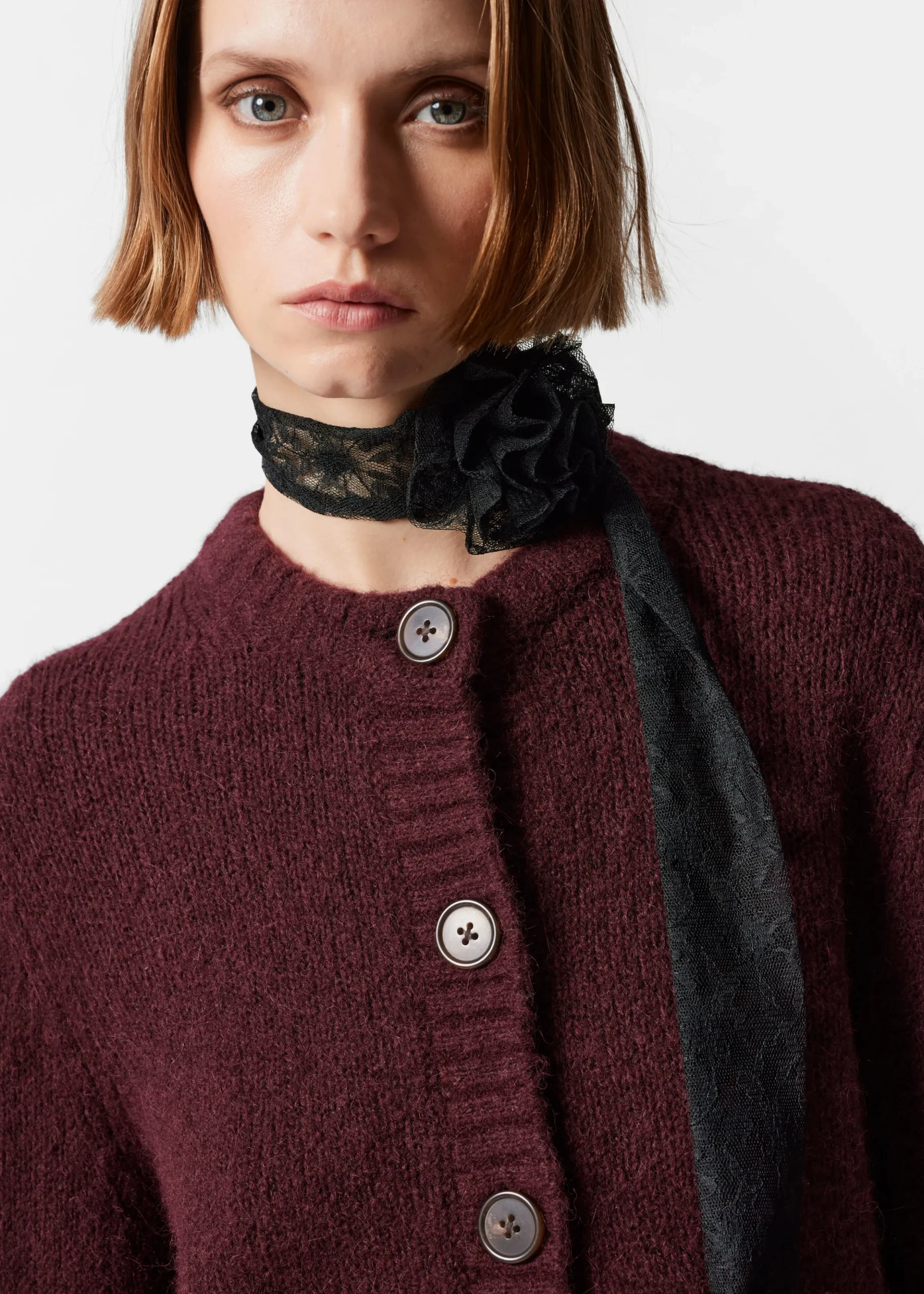 Strickjacke mit Knopfleiste