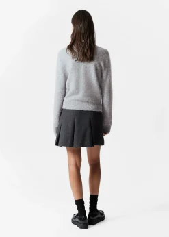 Strickjacke mit Kragen