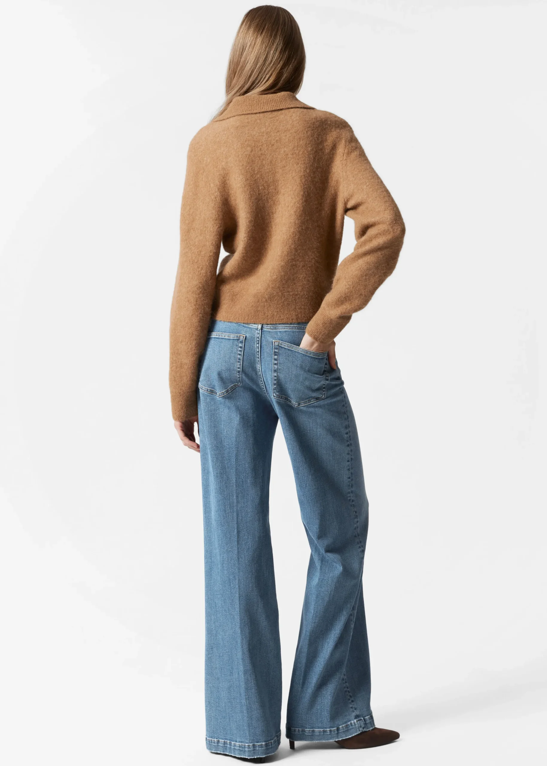 Strickjacke mit Kragen
