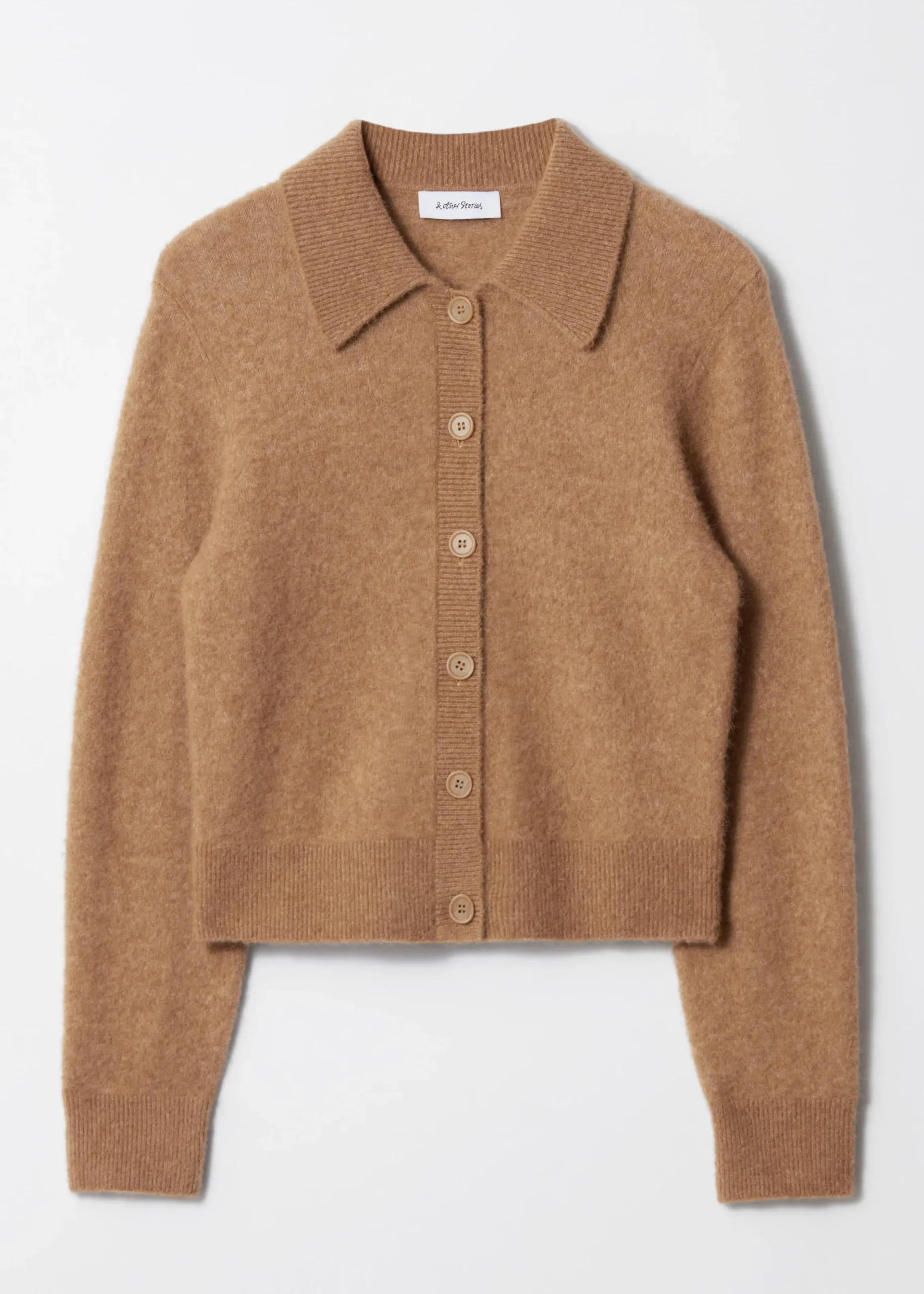 Strickjacke mit Kragen