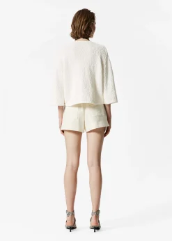 Strickjacke mit kurzen Ärmeln
