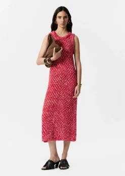 Strickkleid in Midi-Länge