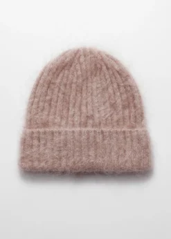Strickmütze aus reinem gebürstetem Kaschmir