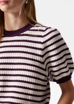 Strickoberteil mit Wellenkante