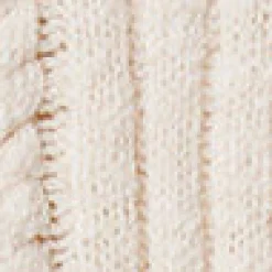 Strickpullover mit Zopfmuster und V-Ausschnitt