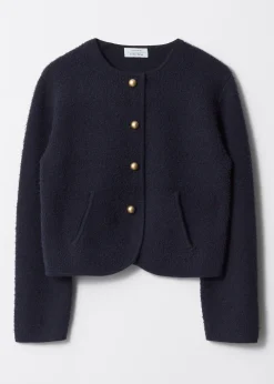 Strukturierte Cardigan mit Glitzerfäden