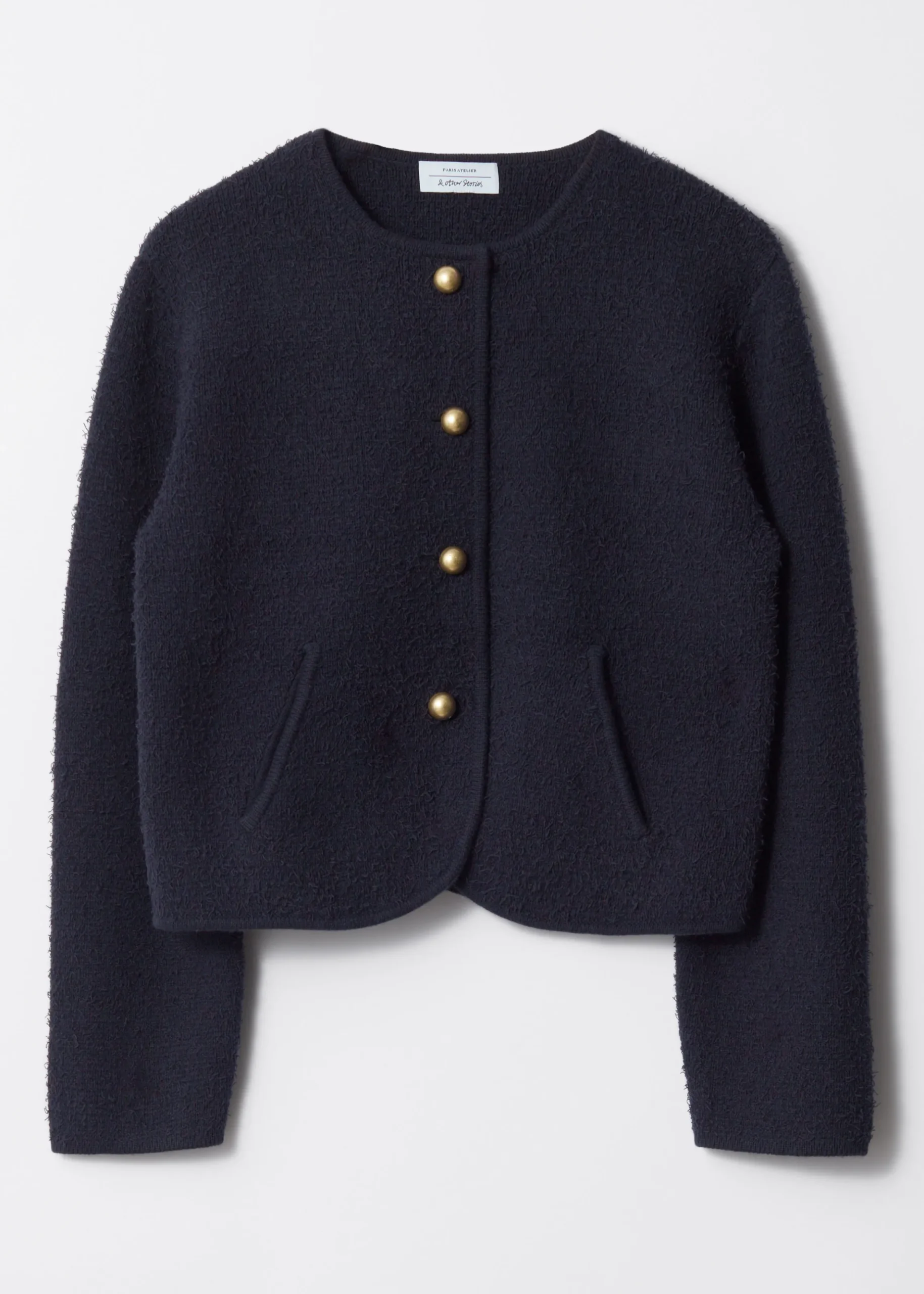 Strukturierte Cardigan mit Glitzerfäden