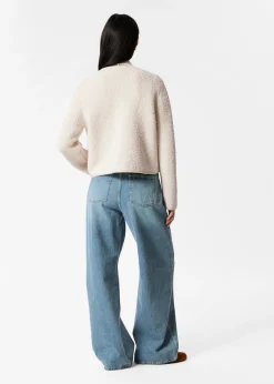 Strukturierte Cardigan mit Glitzerfäden