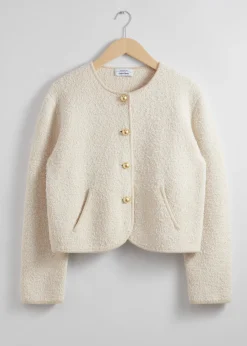 Strukturierte Cardigan mit Glitzerfäden
