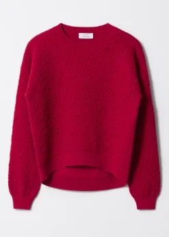 Strukturierter Jacquard-Strickpullover