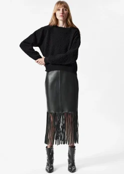 Strukturierter Jacquard-Strickpullover