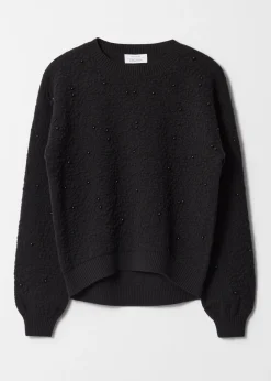 Strukturierter Jacquard-Strickpullover