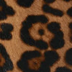 Tragetasche aus Leder mit Leopardenmuster