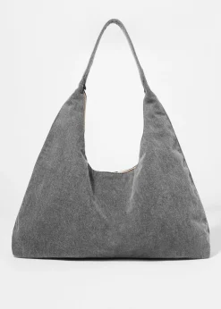 Tragetasche im Washed-Denim-Look