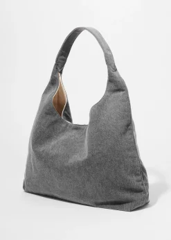 Tragetasche im Washed-Denim-Look