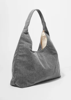 Tragetasche im Washed-Denim-Look