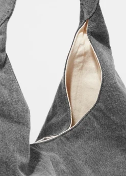 Tragetasche im Washed-Denim-Look