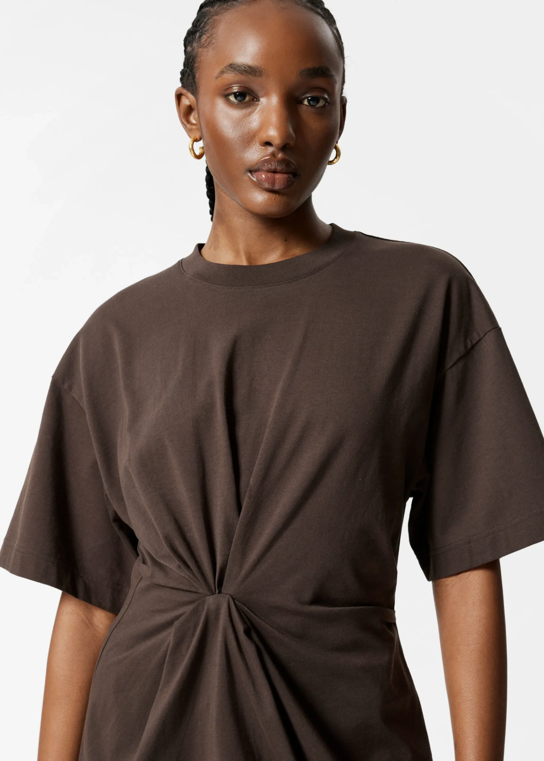 T-Shirt mit Knotendetail