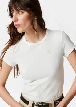 T-Shirt mit Stickerei