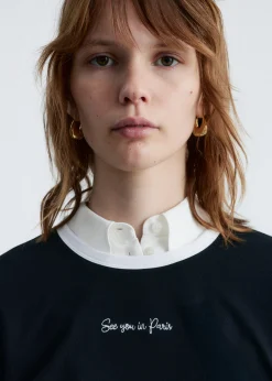 T-Shirt mit Stickerei