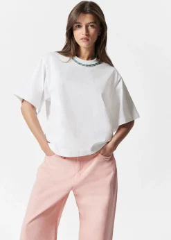 T-Shirt mit Verzierung