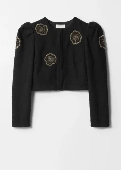 Tweedjacke mit Verzierungen