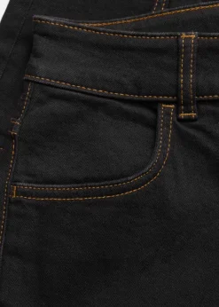 Verkürzte Jeans mit geradem Bein